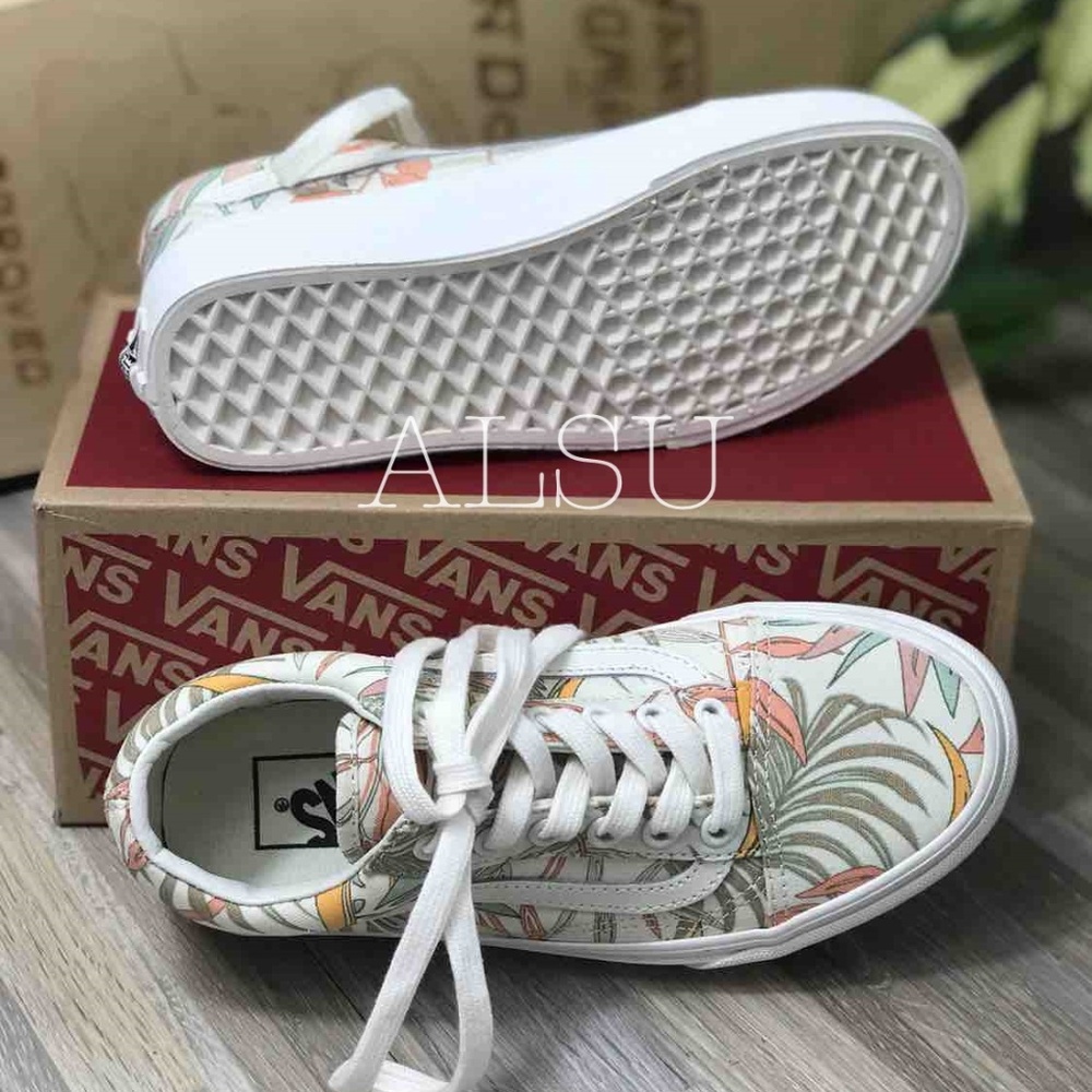 NWT VANS Old Skool California Floral Cream Kid’s - Picture 5 of 7